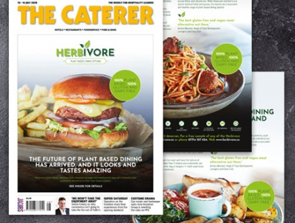 Herbivore features in The Caterer Magazine