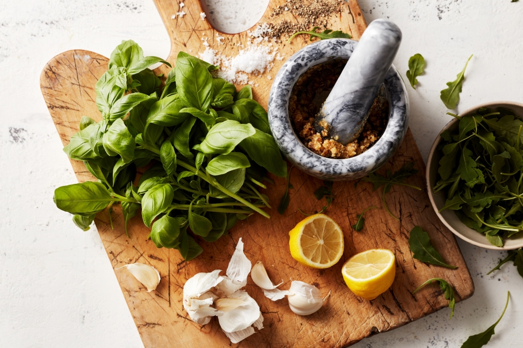 Vegan Rocket And Basil Pesto Oil | Meat Free Recipes